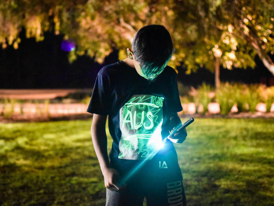 Illuminated Apparel Interactive Glow T shirt